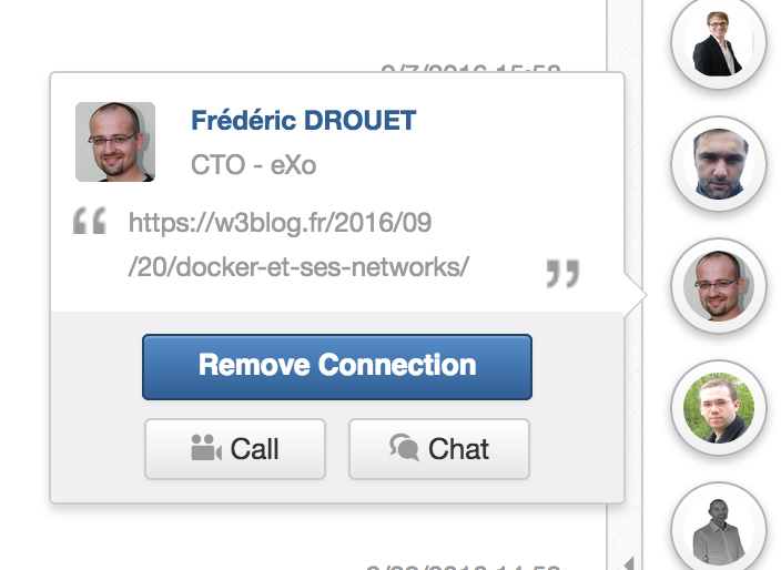 Member list in eXo Chat room