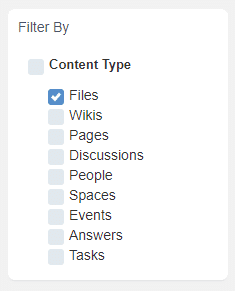 Filter by content type to find your eXo file